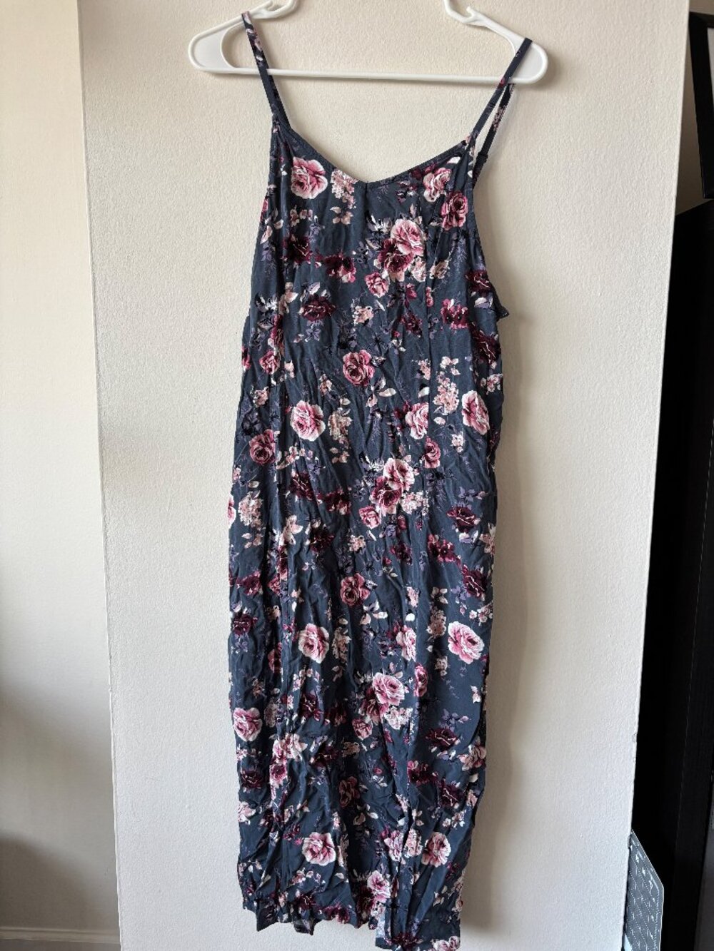 Wallflower Gray Floral Dress - Size XXL